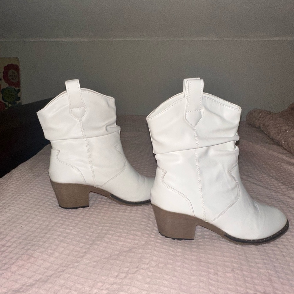 Women's White Ankle Boots